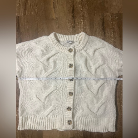 Madewell Antique Cream Ashmont Cardigan Sweater - Picture 6 of 7